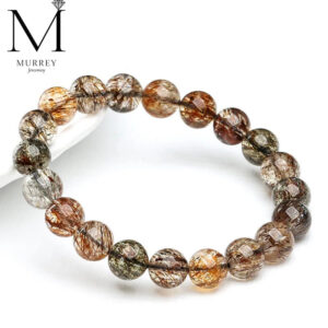 Natural Black Gold Super Seven Bracelets Woman Natural Crystal A Grade Ice Seed Men' s Hand Bracelet High Quality Bracelet