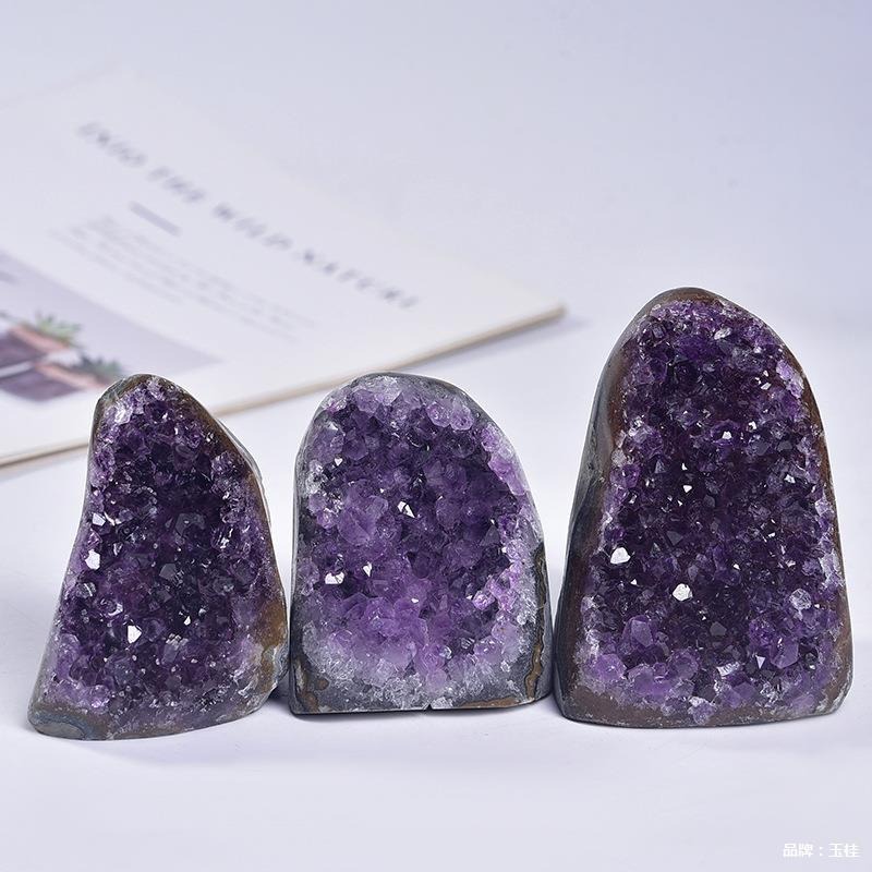 Natural Amethyst Cluster from Uruguay – Polished Raw Crystal Geode for Home Décor & Healing - Image 2