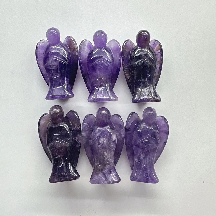 Handmade Crystal Pyramid with Amethyst Stone Chips & Gear Design – Purple Crystal Sphere Home Décor - Image 2